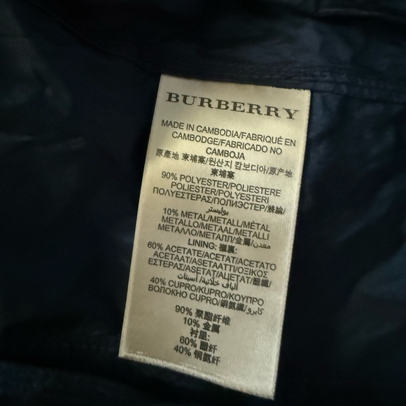 Burberry Blue Trench Coat Classic Elegance - Picture 5 of 5